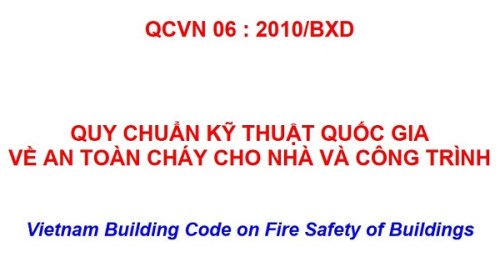QCVN 06:2010/BXD Quy chuẩn kỹ thuật quốc gia về an toàn cháy cho nhà và công trình